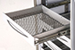Pull-out aluminum drawer without dividers for models 100-140-280-3