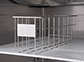Stainless steel wire rack cm 14 x 42 x 15 H (max. 3 on each shelf)-3