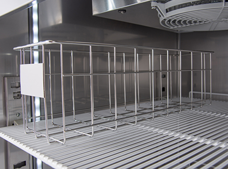 Stainless steel wire rack cm 14 x 42 x 15 H (max. 3 on each shelf)-2